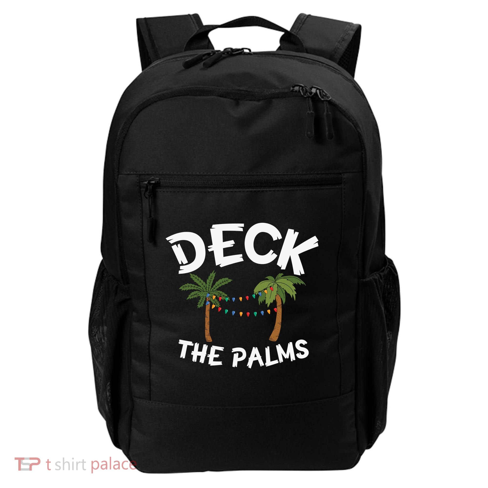 Tropical Christmas Deck The Palms Christmas In July Backpack
