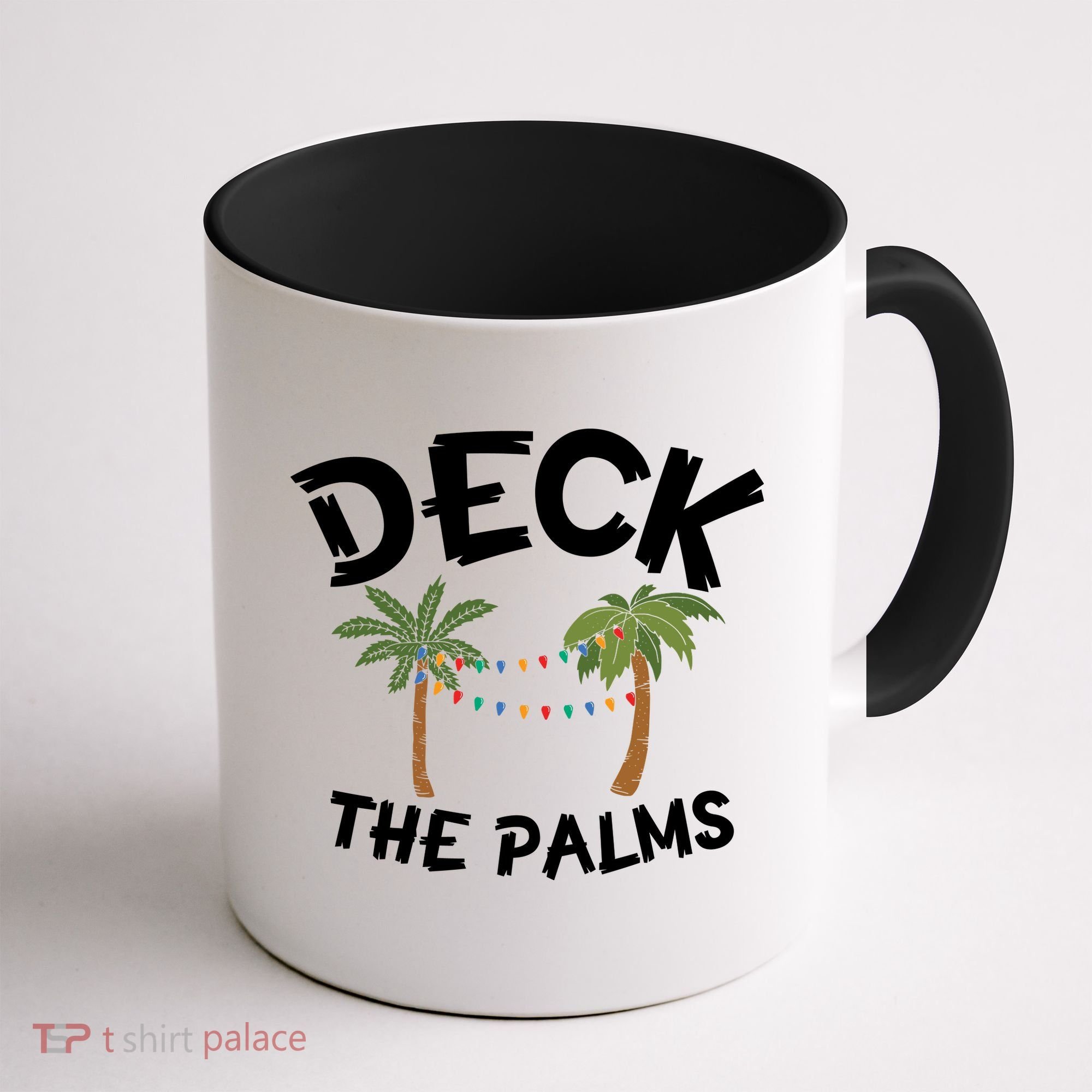 Tropical Christmas Deck The Palms Christmas In July Coffee Mug