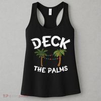 Tropical Christmas Deck The Palms Christmas In July Women's Tank Top thumb 3