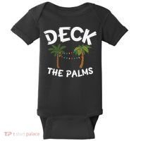 Tropical Christmas Deck The Palms Christmas In July Baby Bodysuit thumb 0
