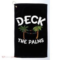 Tropical Christmas Deck The Palms Christmas In July Golf Towel thumb 0