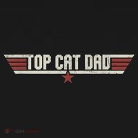 Top Cat Dad Funny Vintage 80's Gift Cat Father Father's Day T-Shirt thumb 7