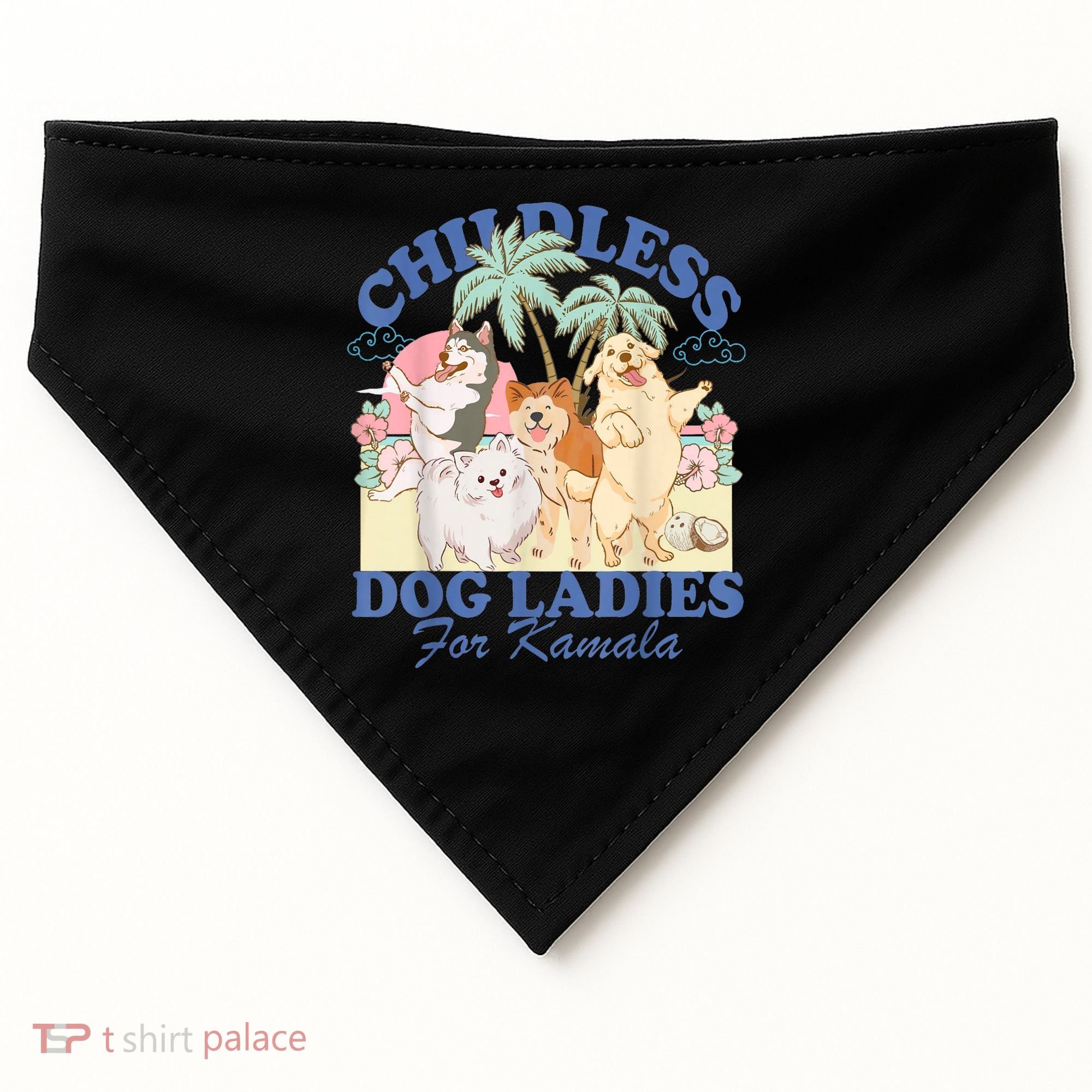 This Childless Dog Lady Is Voting Kamalaharris 2024 USA-Made Doggie Bandana