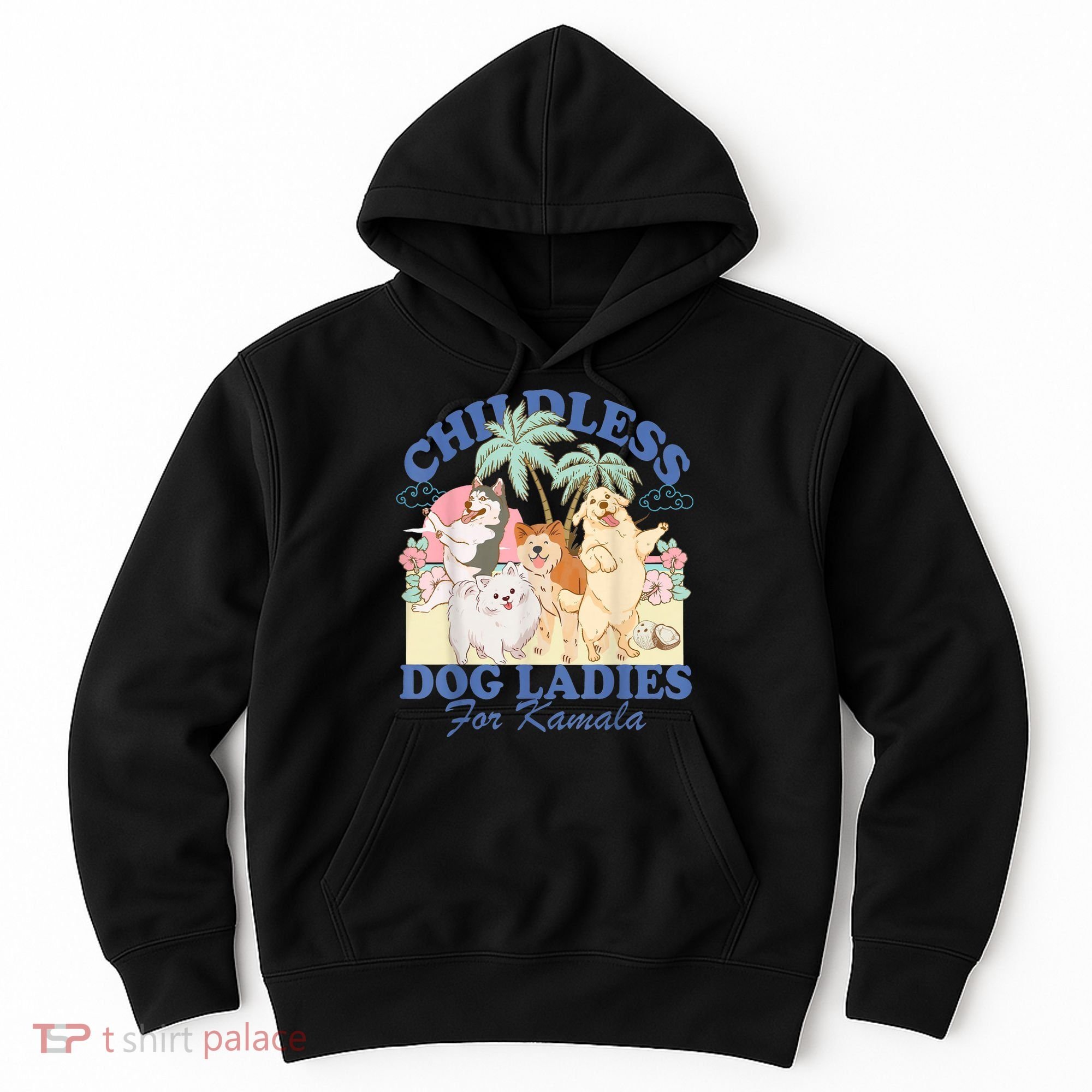This Childless Dog Lady Is Voting Kamalaharris 2024 Hoodie