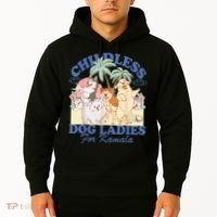 This Childless Dog Lady Is Voting Kamalaharris 2024 Hoodie thumb 2
