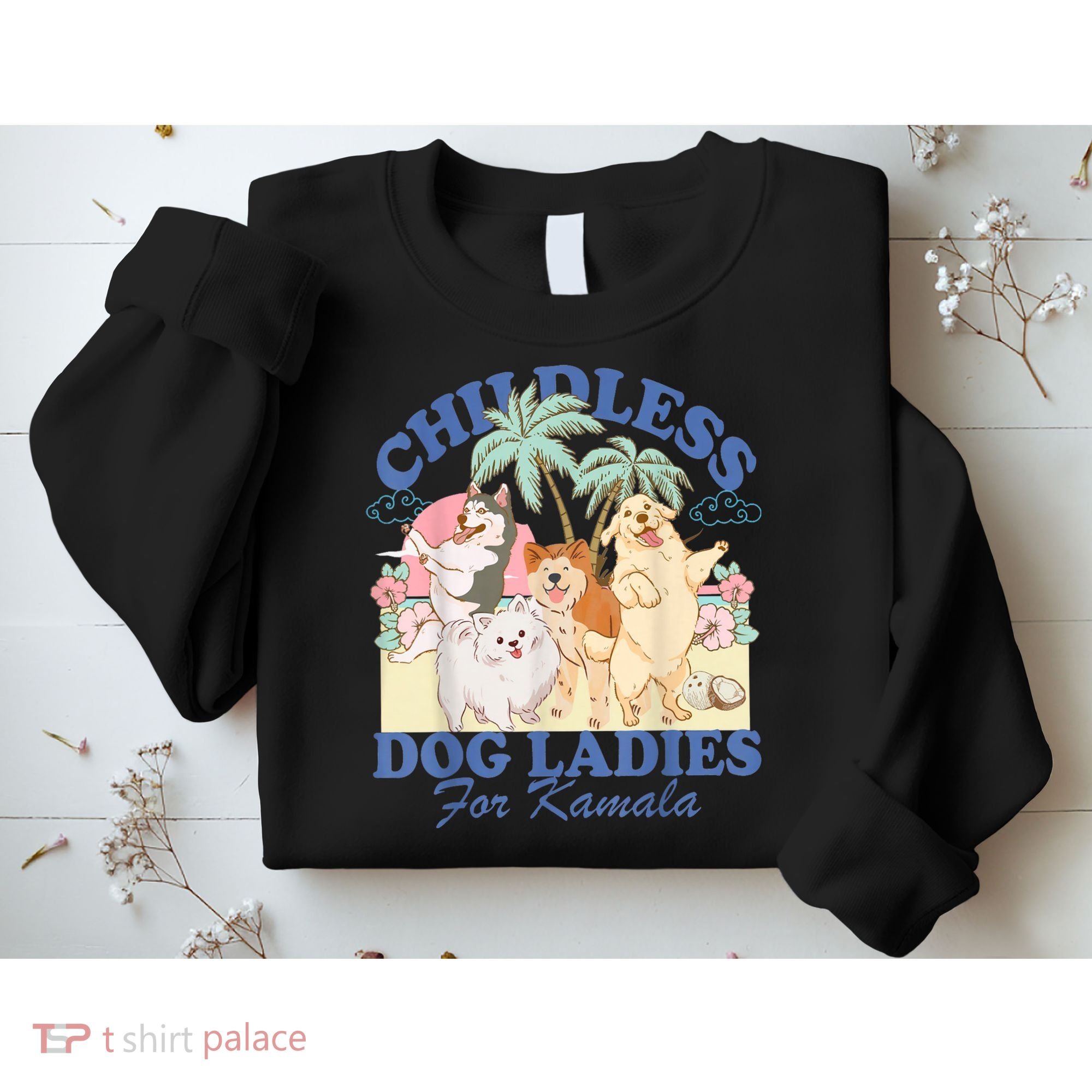 This Childless Dog Lady Is Voting Kamalaharris 2024 Sweatshirt