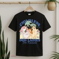 This Childless Dog Lady Is Voting Kamalaharris 2024 T-Shirt thumb 2