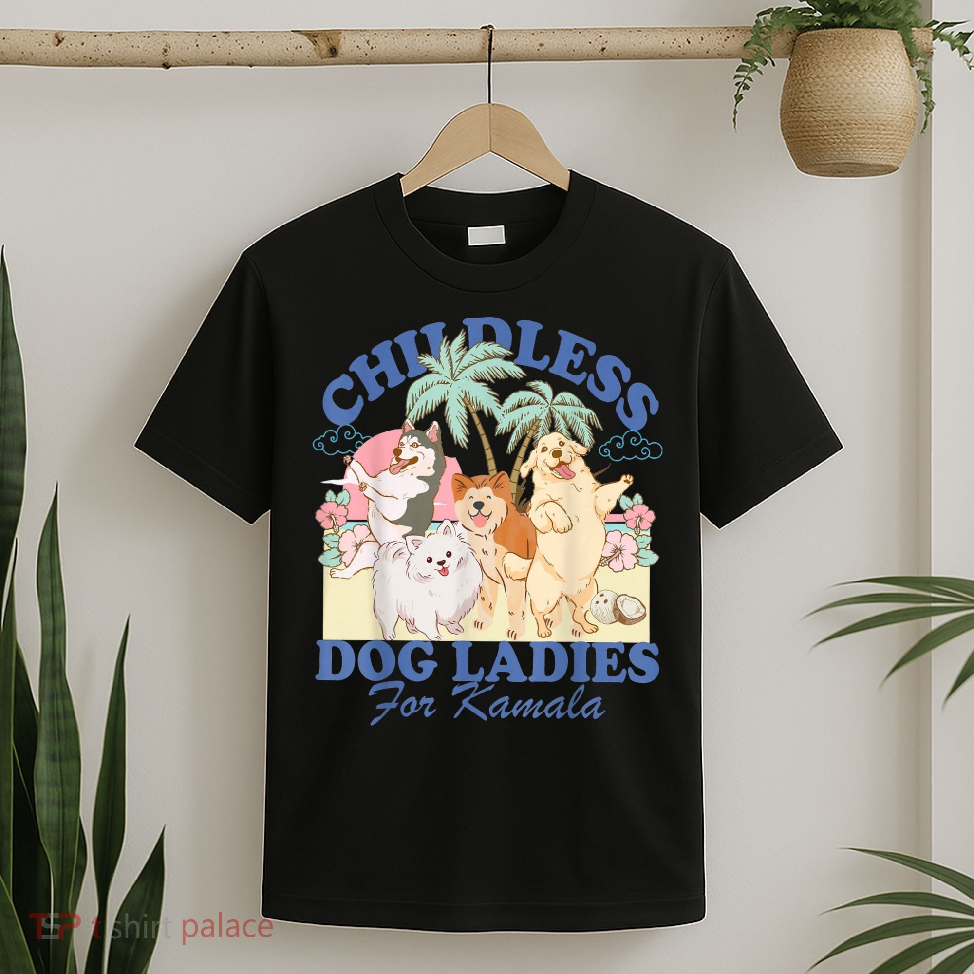 This Childless Dog Lady Is Voting Kamalaharris 2024 T-Shirt