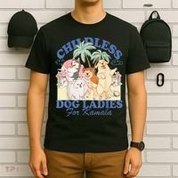 This Childless Dog Lady Is Voting Kamalaharris 2024 T-Shirt thumb 6