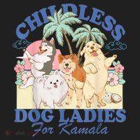 This Childless Dog Lady Is Voting Kamalaharris 2024 Beanie thumb 2