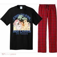 This Childless Dog Lady Is Voting Kamalaharris 2024 Pajama Set thumb 0