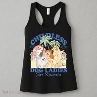 This Childless Dog Lady Is Voting Kamalaharris 2024 Women's Tank Top thumb 3