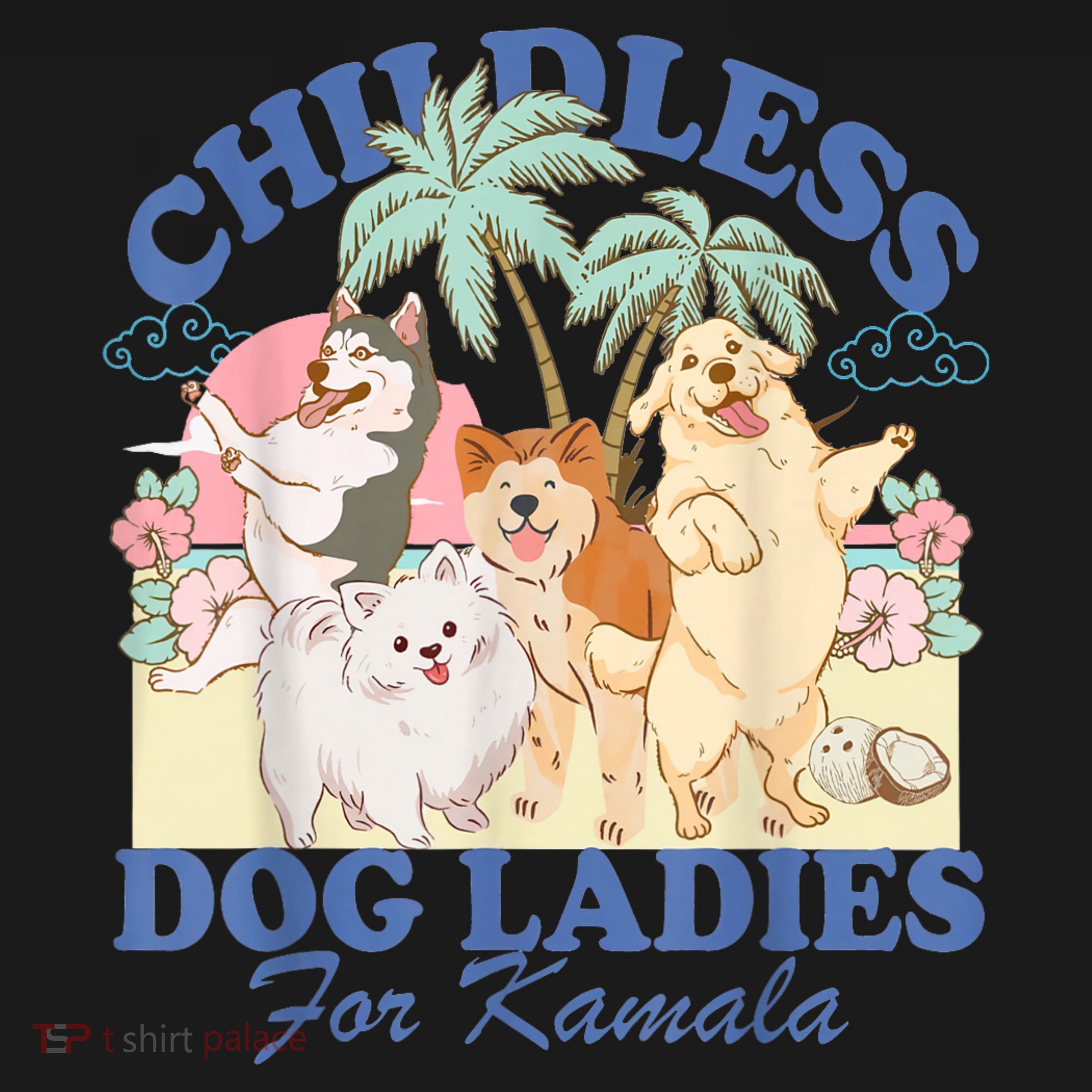 This Childless Dog Lady Is Voting Kamalaharris 2024 Women's Tank Top