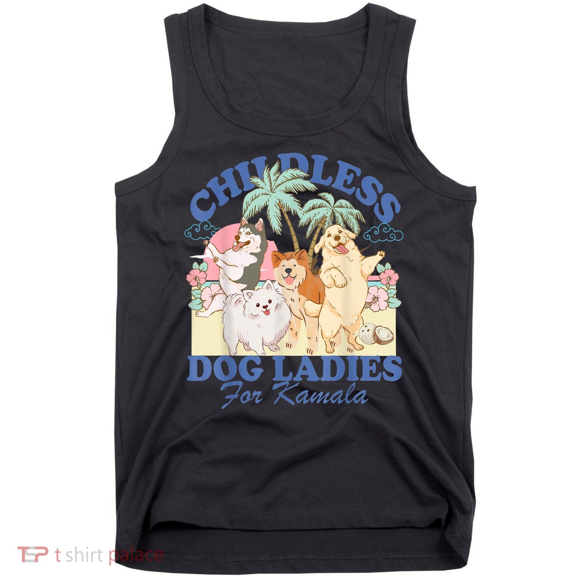 This Childless Dog Lady Is Voting Kamalaharris 2024 Tank Top