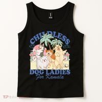 This Childless Dog Lady Is Voting Kamalaharris 2024 Tank Top thumb 2