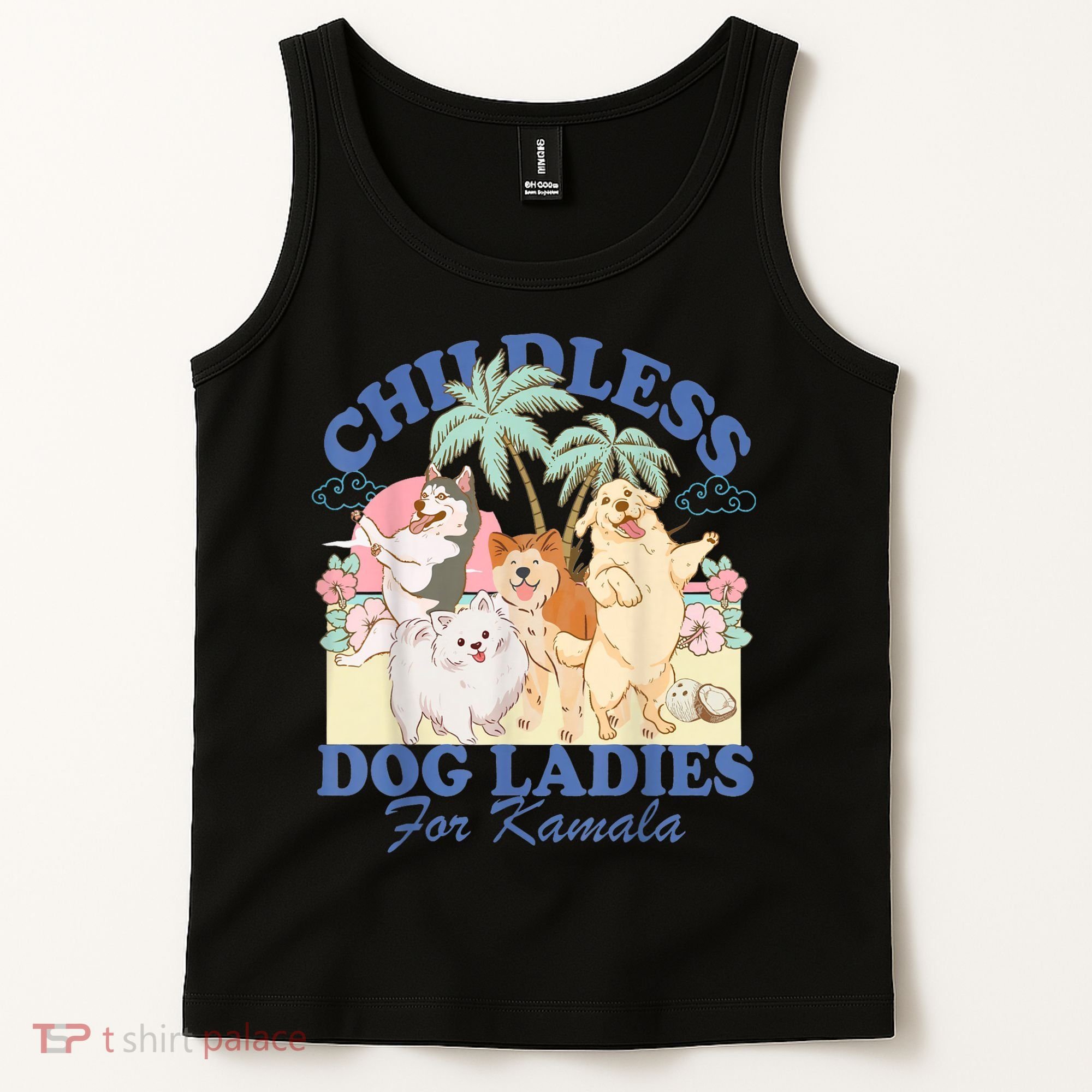 This Childless Dog Lady Is Voting Kamalaharris 2024 Tank Top