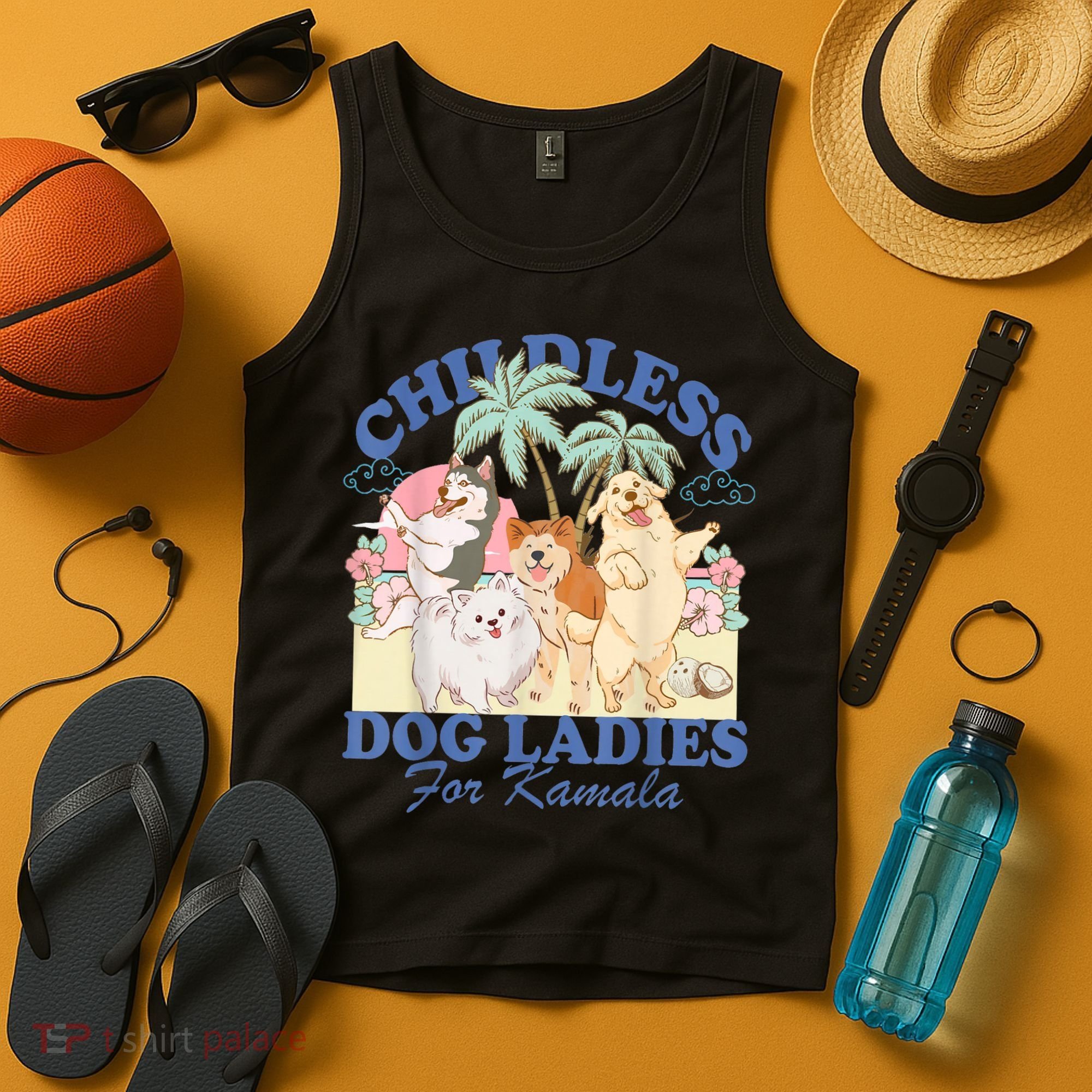 This Childless Dog Lady Is Voting Kamalaharris 2024 Tank Top