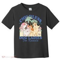 This Childless Dog Lady Is Voting Kamalaharris 2024 Toddler T-Shirt thumb 0