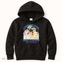 This Childless Dog Lady Is Voting Kamalaharris 2024 Kids Hoodie thumb 0