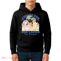 This Childless Dog Lady Is Voting Kamalaharris 2024 Kids Hoodie thumb 4