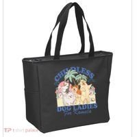 This Childless Dog Lady Is Voting Kamalaharris 2024 Tote Bag thumb 2