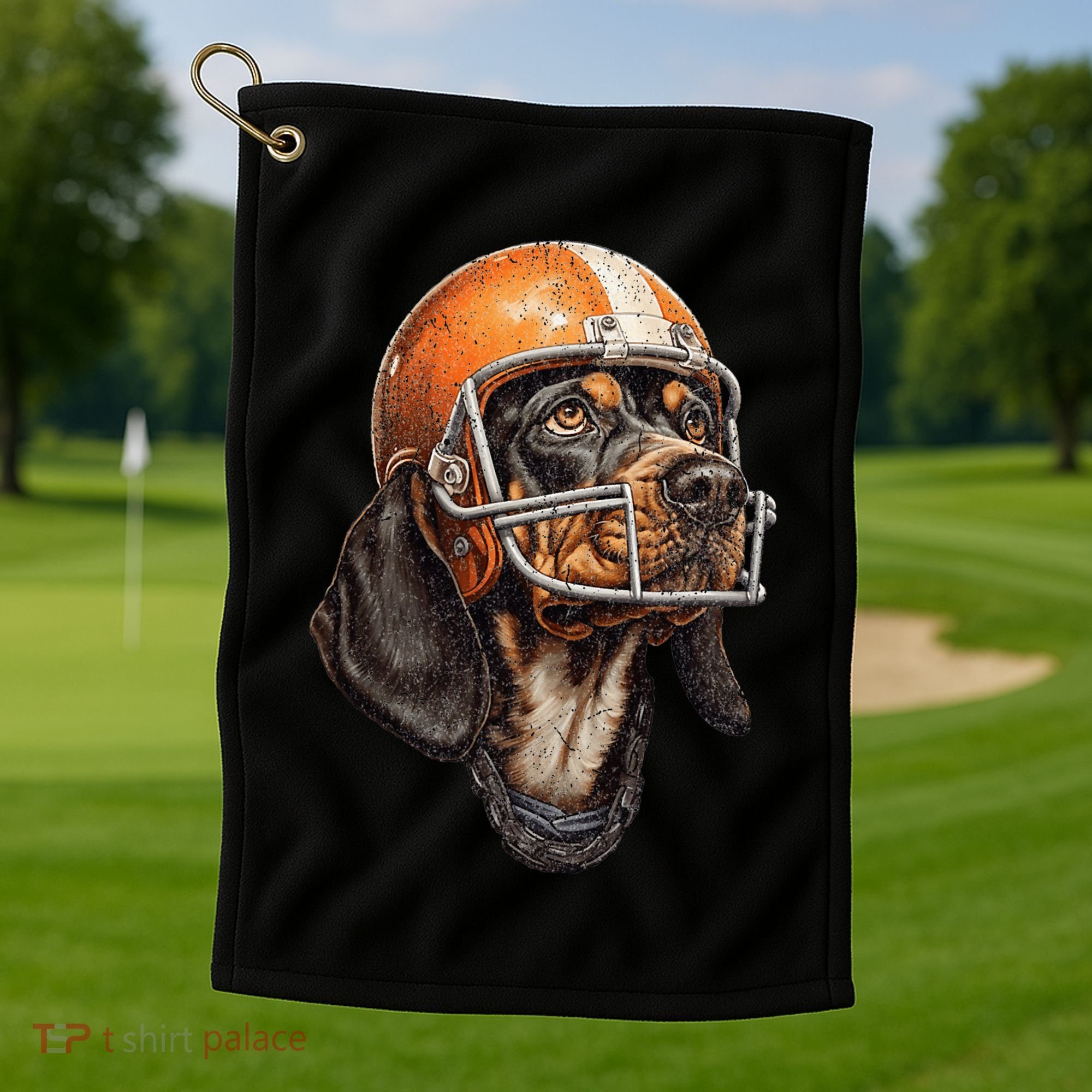 Tennessee Coonhound Dog Sport Lovers Tennessee Tri Stars Golf Towel