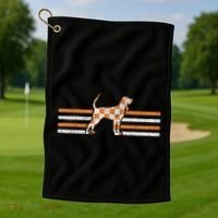 Tennessee Coonhound Dog Tennessee Retro Golf Towel thumb 1