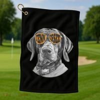 Tennessee Coonhound Dog Sport Lovers Tennessee Tri Stars Golf Towel thumb 1