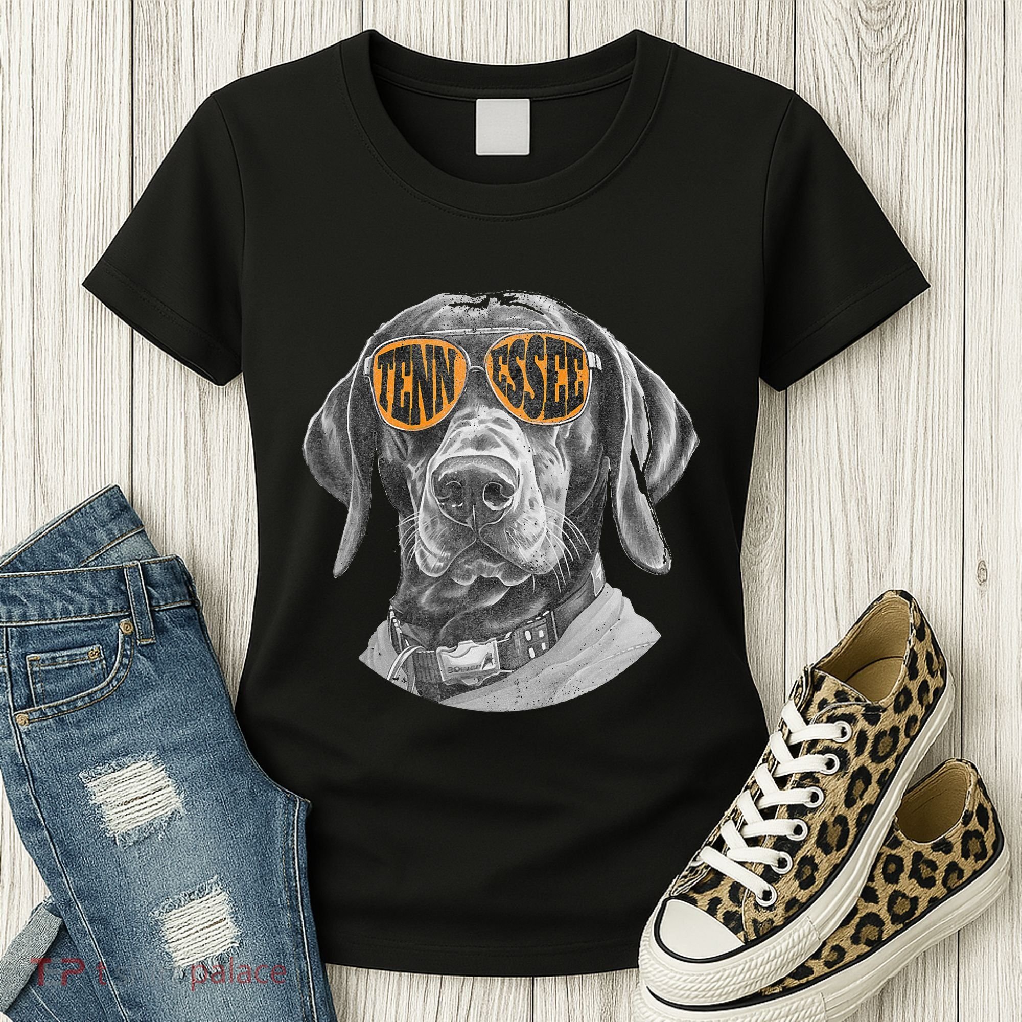 Tennessee Coonhound Dog Sport Lovers Tennessee Tri Stars Women's T-Shirt