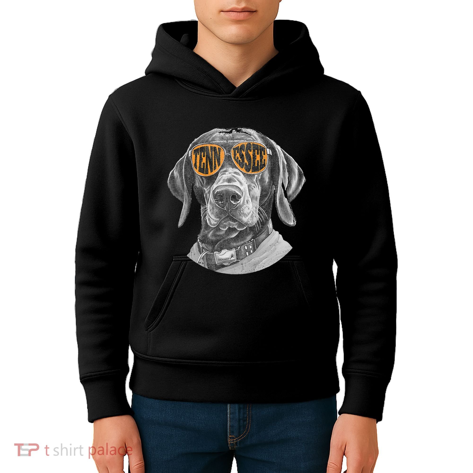 Tennessee Coonhound Dog Sport Lovers Tennessee Tri Stars Kids Hoodie