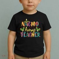 Teacher Cinco De Mayo Nacho Average Teacher Sombrero Toddler T-Shirt thumb 2