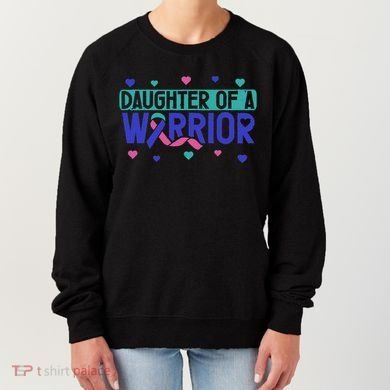 Thyroid Cancer Daughter Thyroid Disease Awareness Warrior Women's Sweatshirt