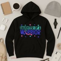 Thyroid Cancer Daughter Thyroid Disease Awareness Warrior Hoodie thumb 3