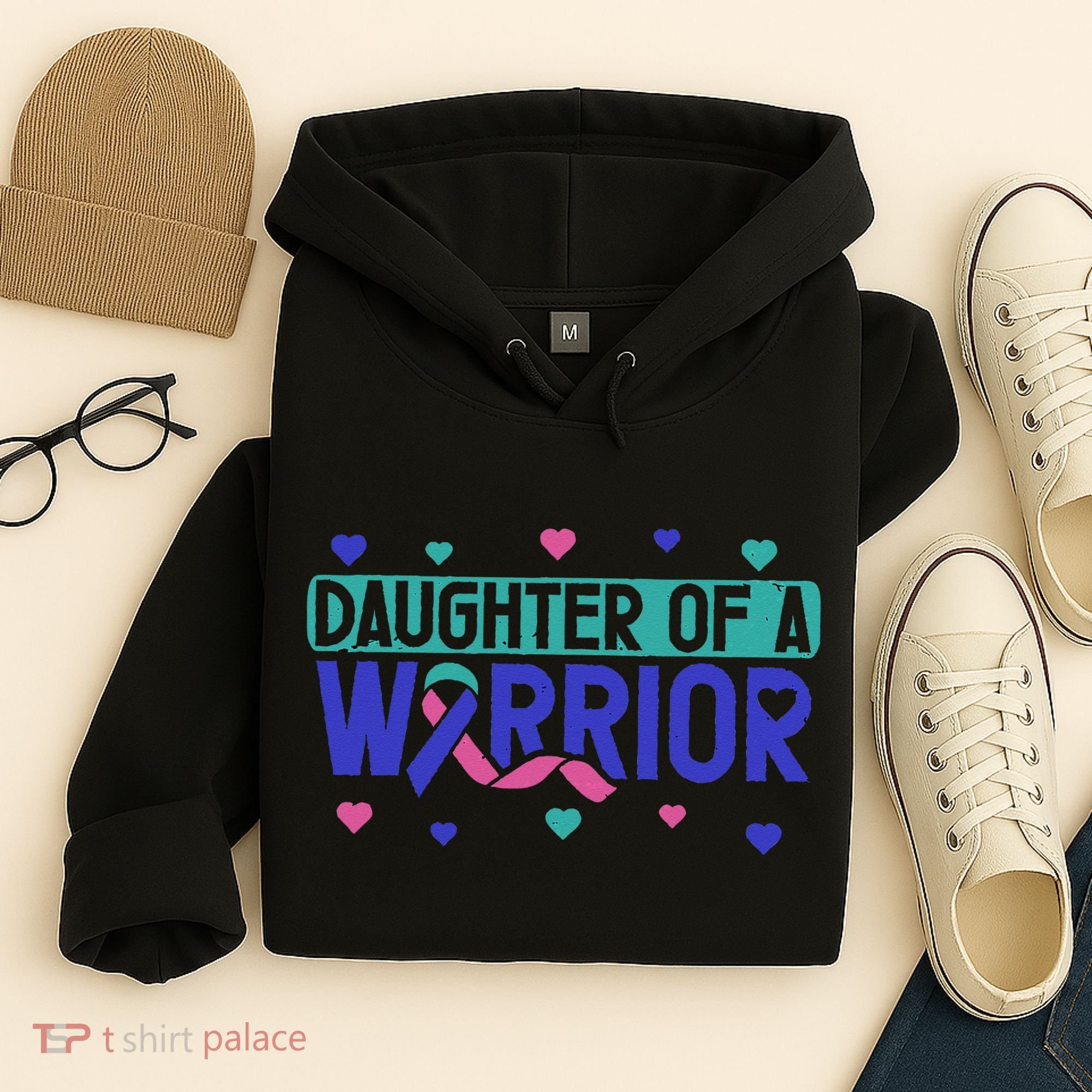 Thyroid Cancer Daughter Thyroid Disease Awareness Warrior Hoodie