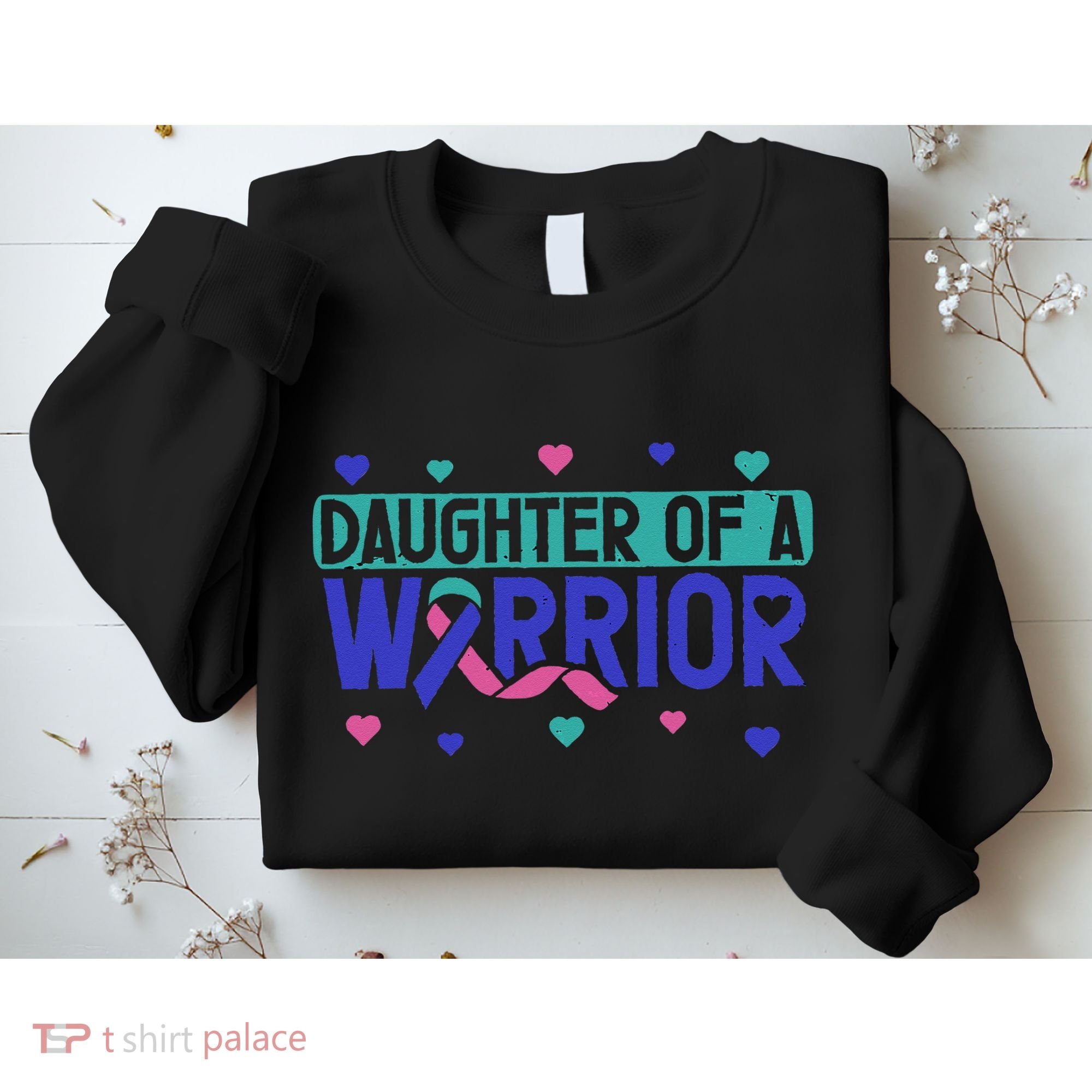 Thyroid Cancer Daughter Thyroid Disease Awareness Warrior Sweatshirt
