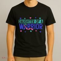 Thyroid Cancer Daughter Thyroid Disease Awareness Warrior T-Shirt thumb 3