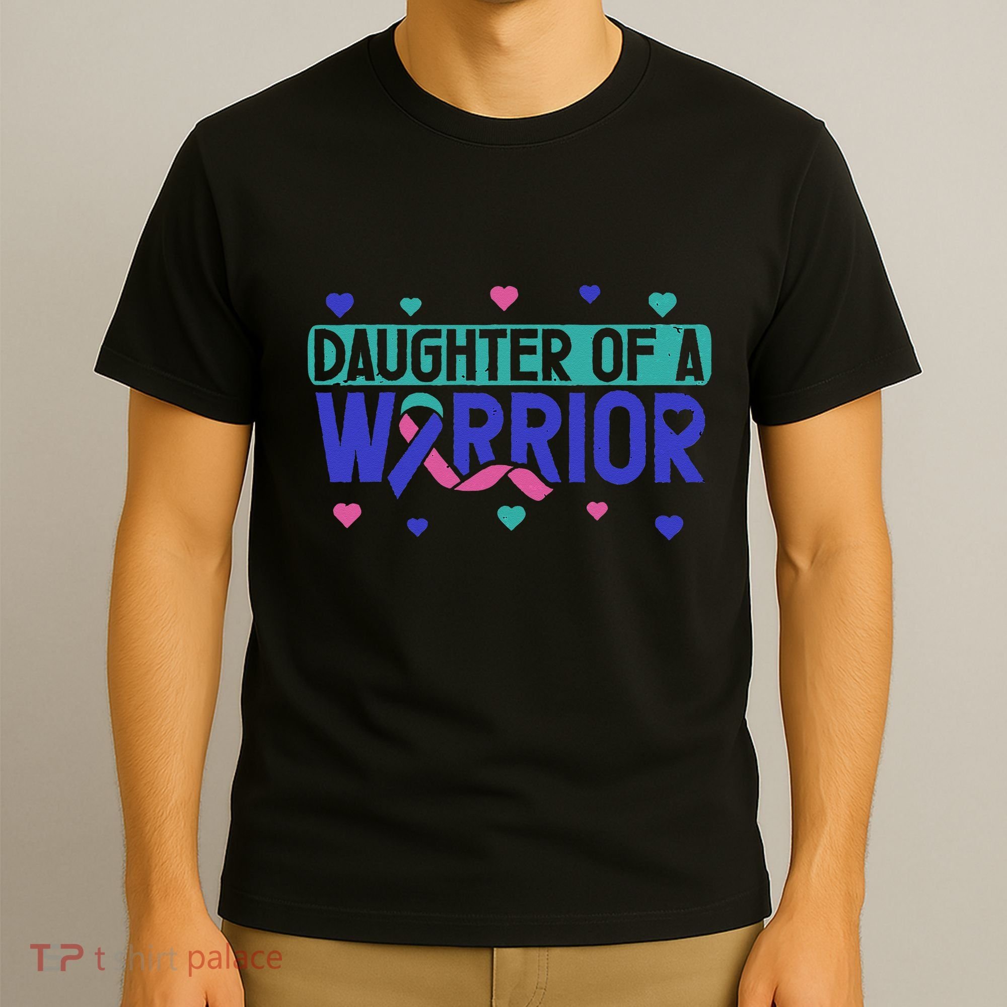Thyroid Cancer Daughter Thyroid Disease Awareness Warrior T-Shirt