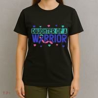 Thyroid Cancer Daughter Thyroid Disease Awareness Warrior T-Shirt thumb 4