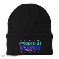 Thyroid Cancer Daughter Thyroid Disease Awareness Warrior Beanie thumb 0