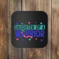 Thyroid Cancer Daughter Thyroid Disease Awareness Warrior Coaster thumb 0