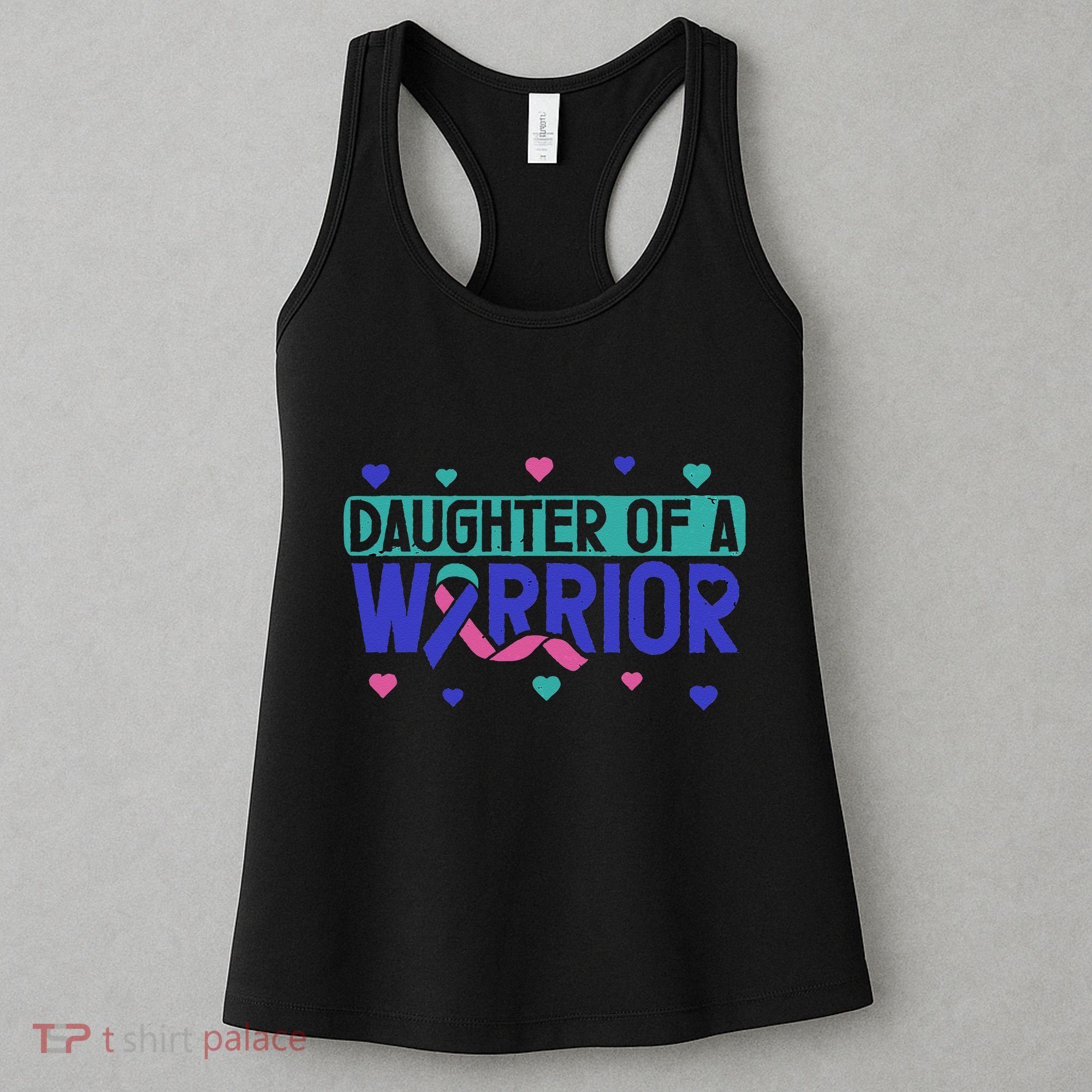 Thyroid Cancer Daughter Thyroid Disease Awareness Warrior Women's Tank Top