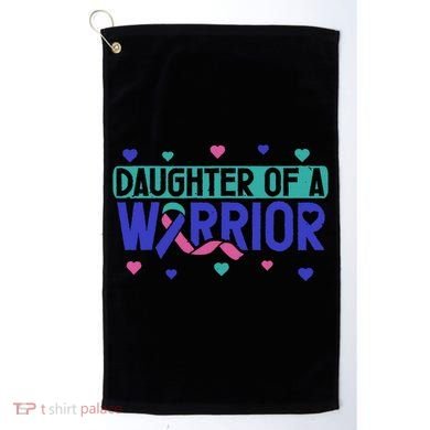 Thyroid Cancer Daughter Thyroid Disease Awareness Warrior Golf Towel