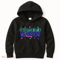Thyroid Cancer Daughter Thyroid Disease Awareness Warrior Kids Hoodie thumb 0