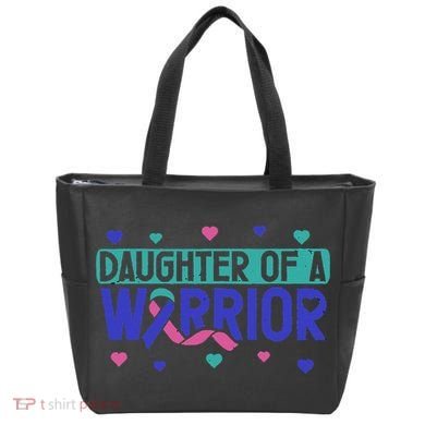 Thyroid Cancer Daughter Thyroid Disease Awareness Warrior Tote Bag
