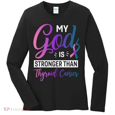 Thyroid Cancer Design Women's Long Sleeve Shirt