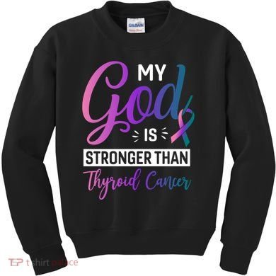 Thyroid Cancer Design Kids Sweatshirt