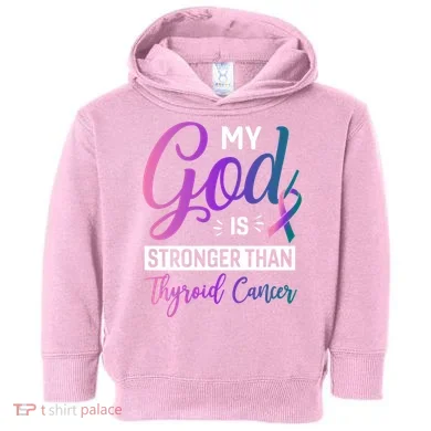 Thyroid Cancer Design Toddler Hoodie
