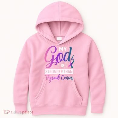 Thyroid Cancer Design Kids Hoodie
