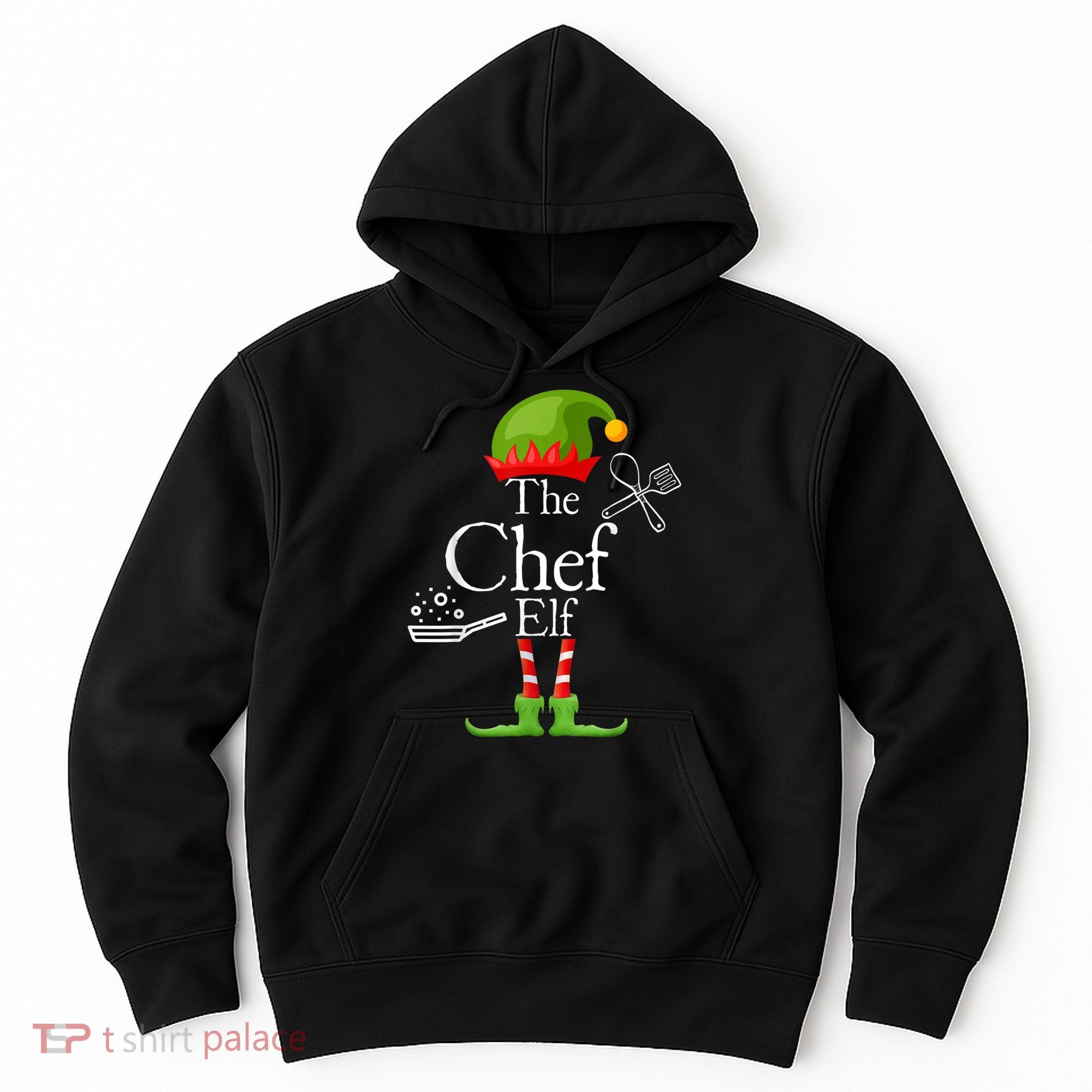 The Chef Elf Matching Family Holidays Hoodie