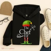 The Chef Elf Matching Family Holidays Hoodie thumb 4